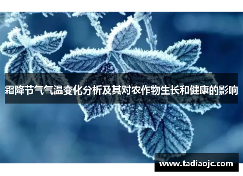 霜降节气气温变化分析及其对农作物生长和健康的影响